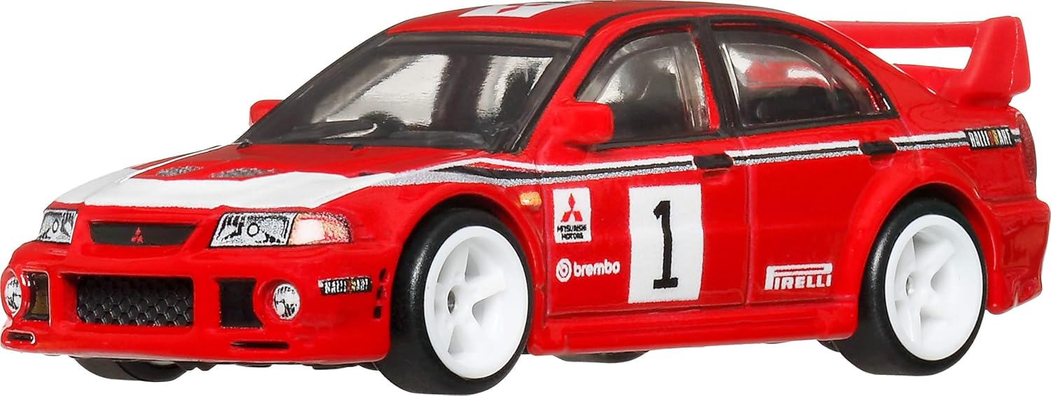 Hot Wheels Car Culture 1:64 Scale Premium Thrill Climbers 2026 Mitsubishi Lancer Evolution VI Toy Car for Ages 4+