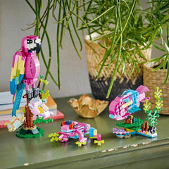 LEGO Creator 3In1 Exotic Pink Parrot Building Kit for Ages 7+