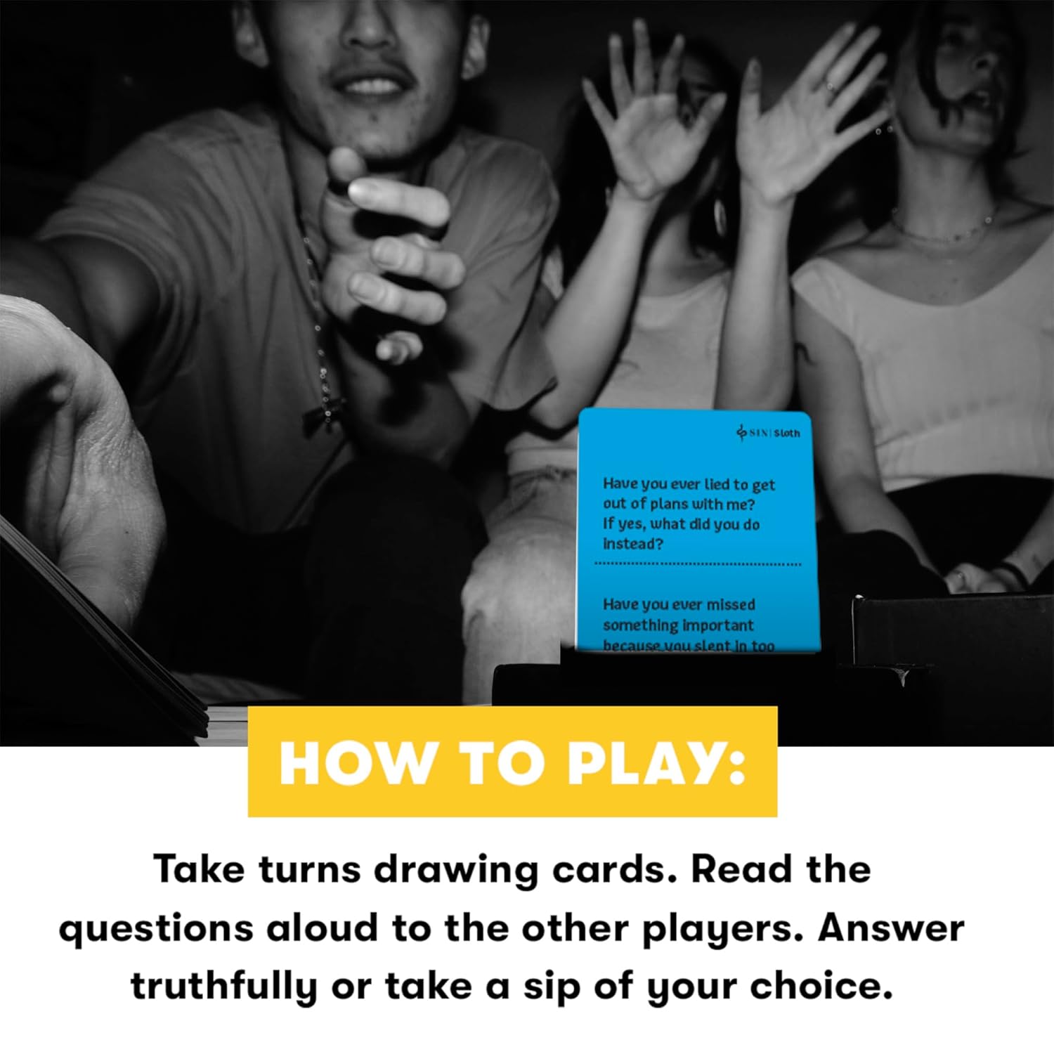 Hasbro Gaming Truth or Drink: Sin Edition Adult Party Game by Cut | 250+ Questions Inspired by 7 Deadly Sins For Ages 21+