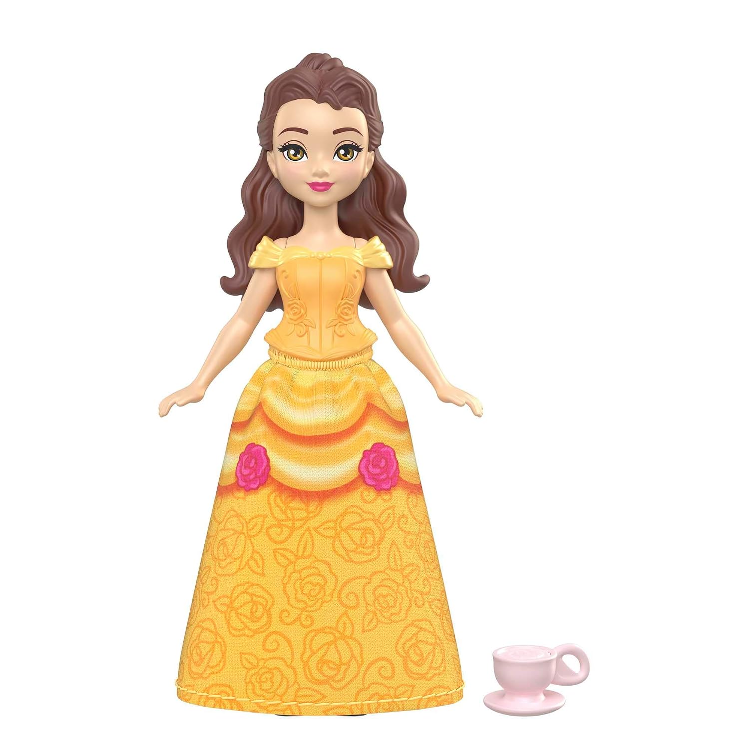 Disney Princess 6 Posable Small Dolls with 12 Signature Fashions and 6 Accessories Inspired by Disney Movies