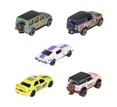 Majorette CastHeads 5 Pack Set - Metal Toy Car with Freewheel, Suspension & Opening Parts for Kids & Collectors