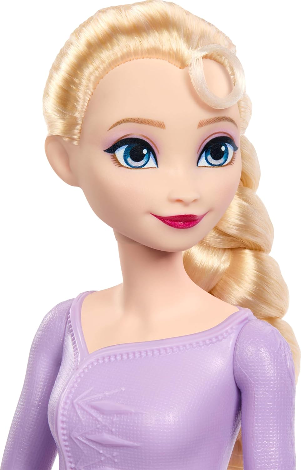 Disney Frozen Elsa Fashion Doll in Purple Look with ICY Creations Playset, Sparkly Dough, 3 Molds & 6 Accessories Inspired by Movie