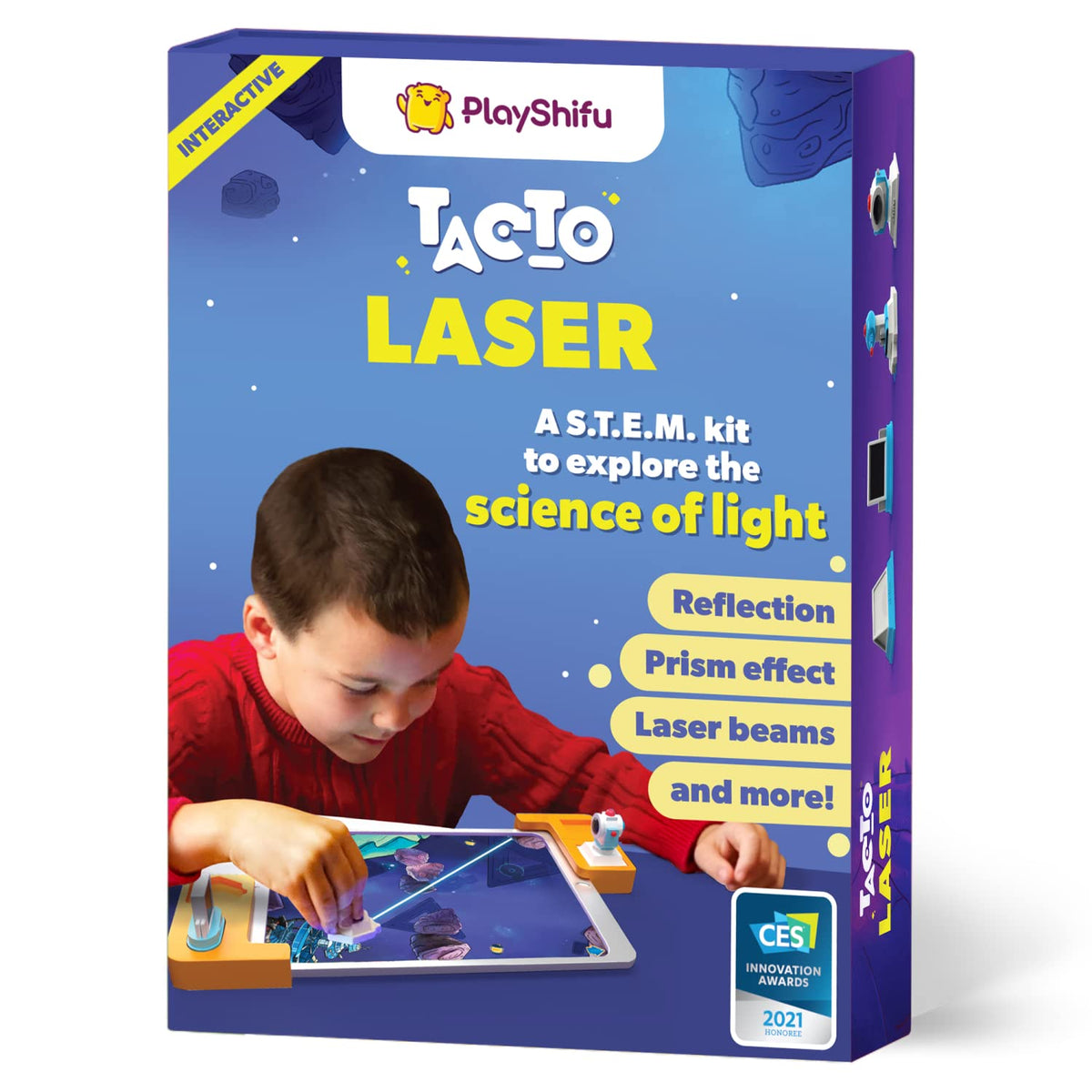 PlayShifu Tacto Laser - Interactive STEM Educational Toy Science Kit for Kids Ages 4 Years & Up (Tablet Not Included)