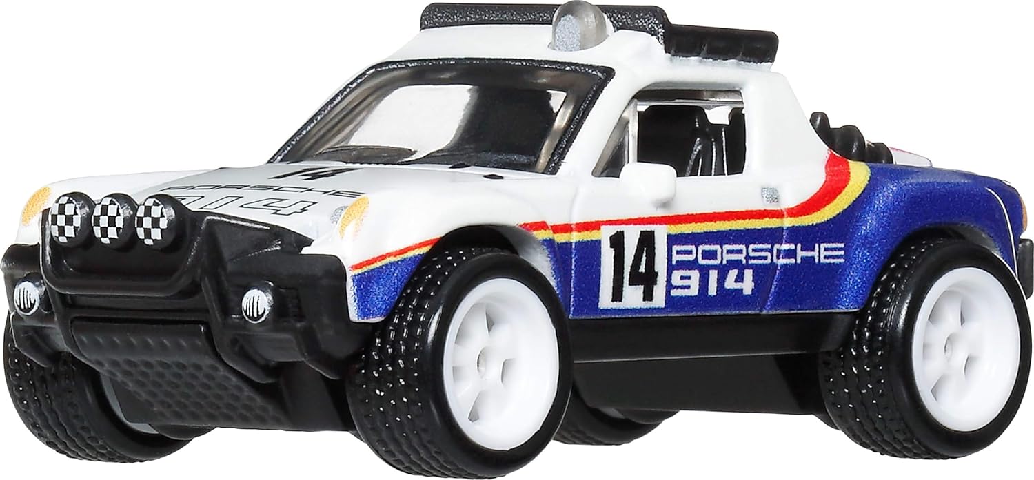 Hot Wheels Car Culture 1:64 Scale Premium Thrill Climbers 2026 Porsche 914 Safari Toy Car for Ages 4+