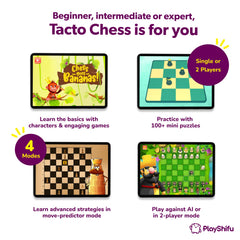 PlayShifu Tacto Chess - Interactive Chess Board Game for Kids Ages 6 Years & Up (Tablet Not Included)