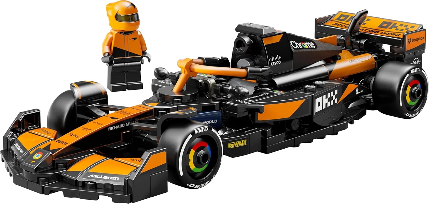 LEGO Speed Champions McLaren F1 Team MCL38 Race Car Building Kit For Ages 10+