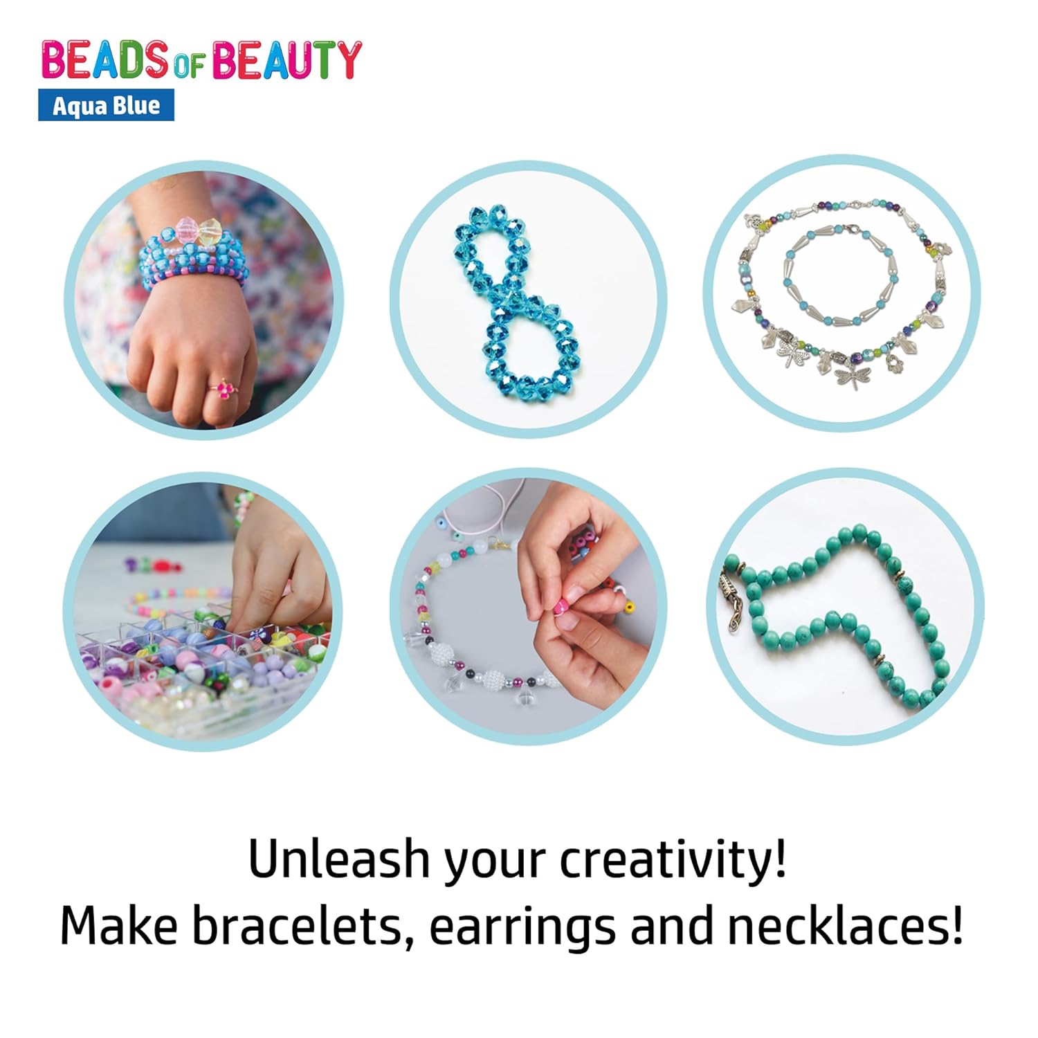 FLO Toys Beads Of Beauty: Scarlet Blue Diy Fashion Kit For Kids Ages 8+