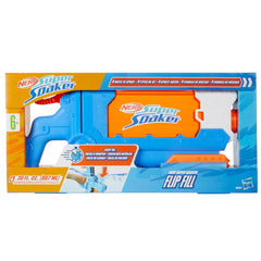 Nerf Super Soaker Flip Fill 4 Spray Styles Water Blaster with Large 890ml Water Tank Toy Pichkari for Holi Festival, for Kids Ages 6+