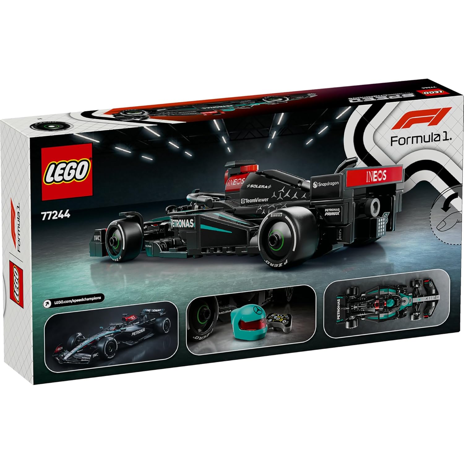 LEGO Speed Champions Mercedes-AMG F1 W15 Race Car Vehicle Building Kit For Ages 10+