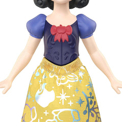 Disney Princess Snow White Posable Small Doll in Shiny Outfit with Removable Skirt, Inspired by Movie for Kids Ages 3+