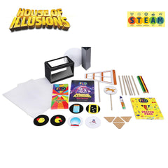 FLO Toys Steam House Of Illusions All In One Creative Fun Board Game For Kids Ages 8+