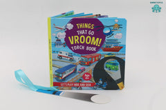 Booktopus Torch Discovery Book - Things That Go Vroom! Hidden Picture Book with Torch - Learning Activity Books for Kids 4+