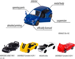 Majorette 90s Youngster 5 Car Giftpack Scale 1:64 Classic Edition For Kids & Collectors Ages 3 and Up