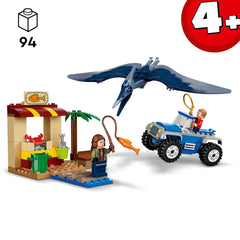 LEGO Jurassic World Pteranodon Chase Building Kit for Ages 4+