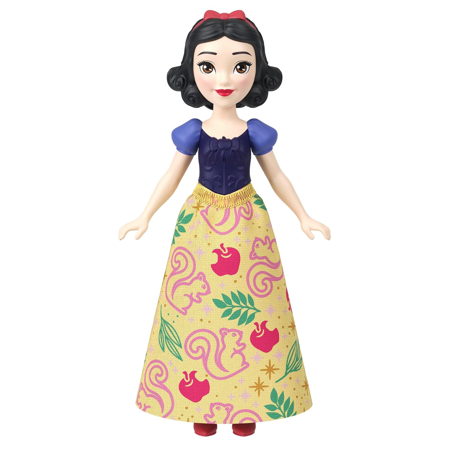 Disney Princess Snow White Small Doll with 5 Picnic Accessories, Including Tree with Swing, Animal Friend & Play Food, Inspired by Disney Princess Movie