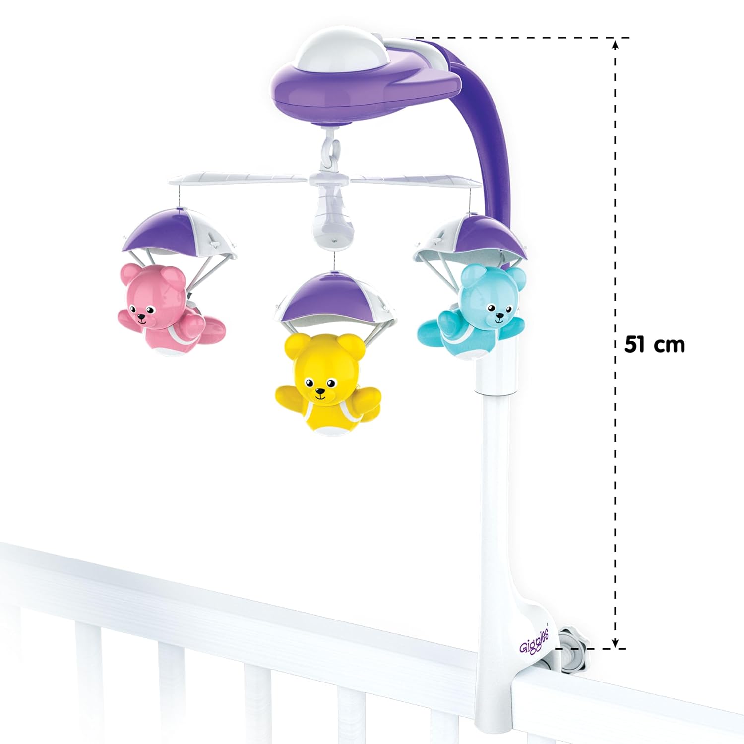 Funskool Giggles Bear Melody Crib Mobile for New Born Babies