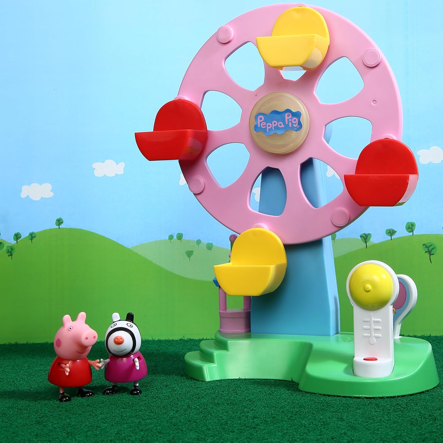 PEPPA PIG Ferris Wheel Playset with Lights, Sounds and Motion Effects, Includes 2 Figures, Preschool Toy for Girls and Boys 3 Birthday Gift Toys for Kids