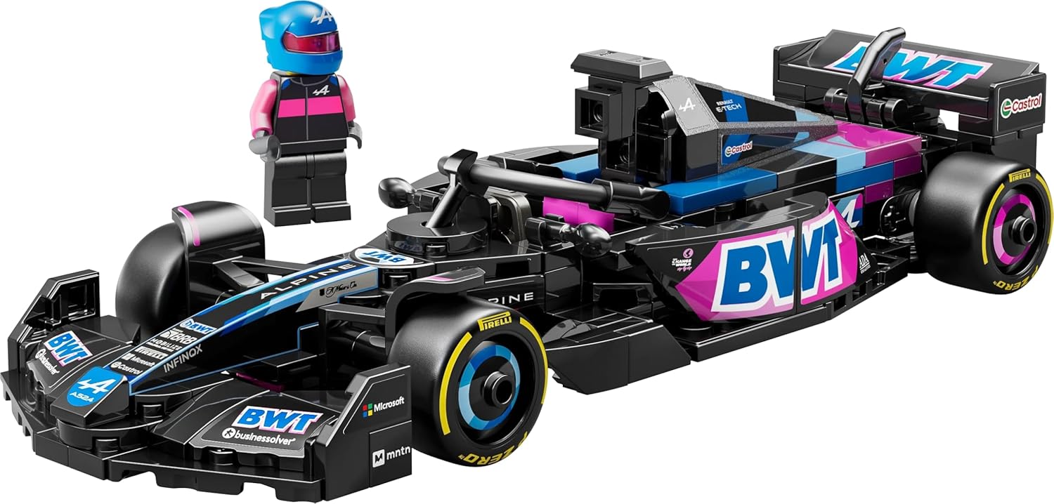 LEGO Speed Champions BWT Alpine F1 Team A524 Race Car Building Kit For Ages 10+