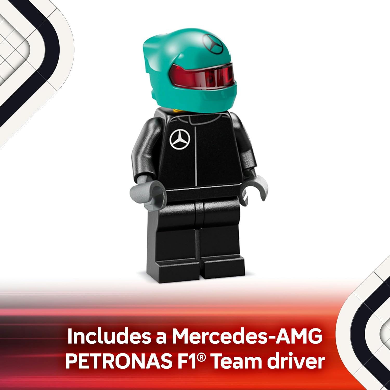 LEGO Speed Champions Mercedes-AMG F1 W15 Race Car Vehicle Building Kit For Ages 10+