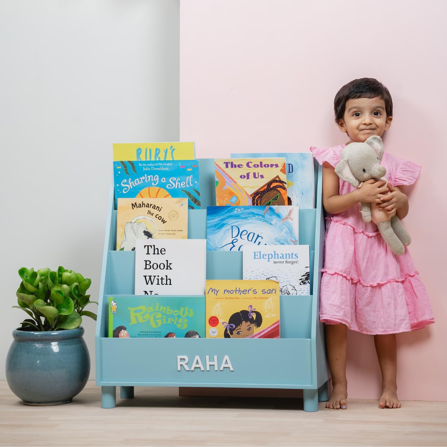 Kiddies Kingdom Mini Library with Elevation Organisers For Ages 3 and Above