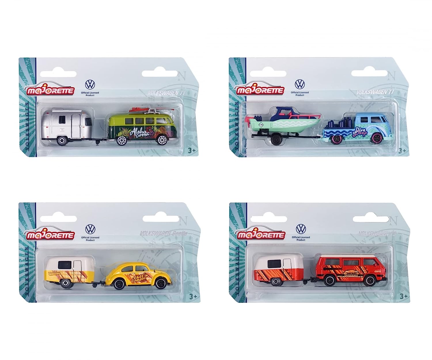 Majorette Volkswagen The Originals Trailer Series - Design & Style May Vary, Only 1 Model Included