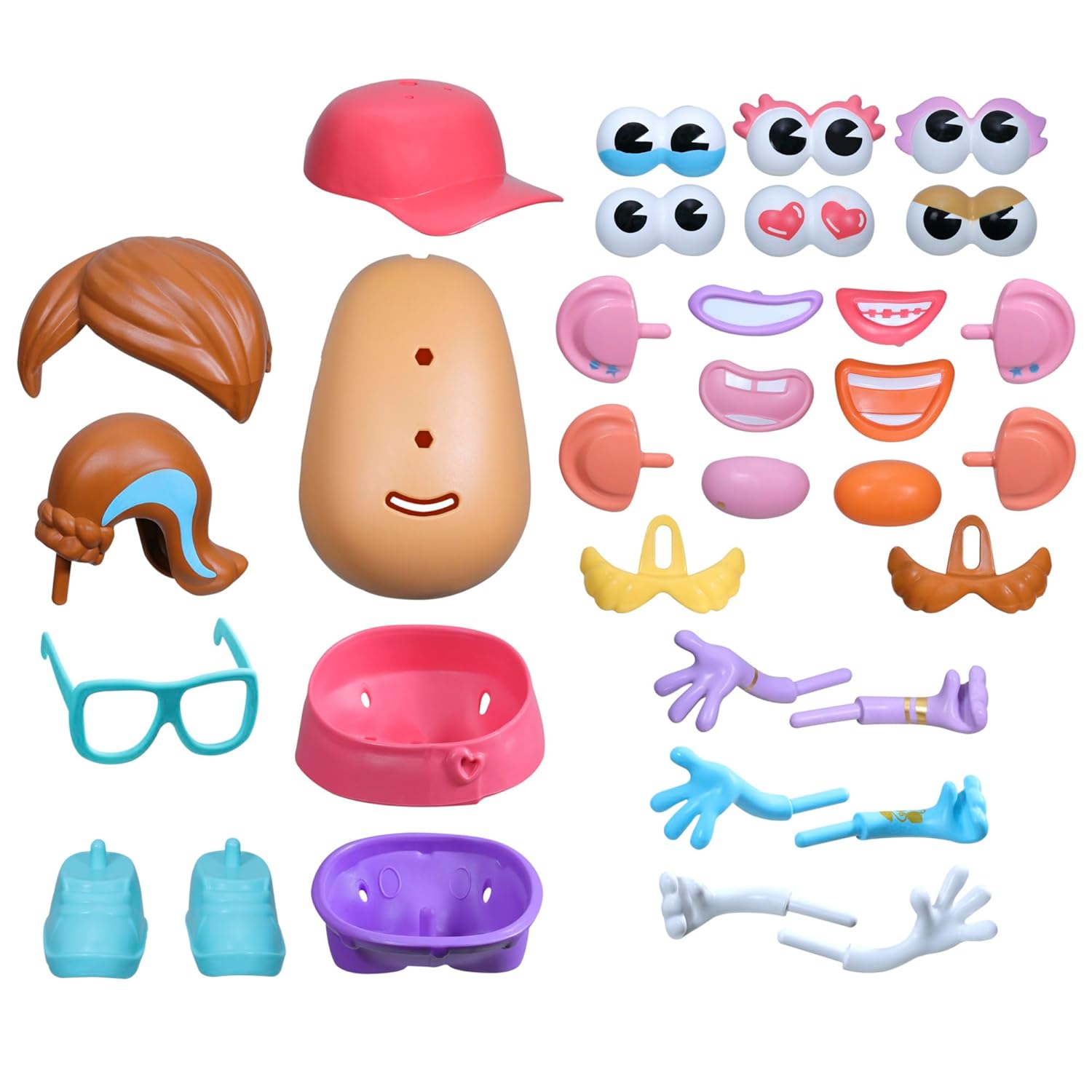 POTATO HEAD Express Yourspud Playset with 1 Potato Body and 32 Accessories, Creative Toddler and Preschool Toys for Kids Ages 2+