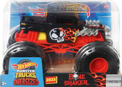 Hot Wheels 1:24 Scale Oversized Monster Truck Bone Shaker Die-Cast Toy Truck with Giant Wheels and Cool Designs