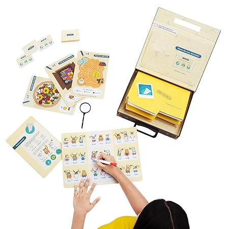 Bloomingo Detective kit - Spy activity kit Detective puzzle game set for kids
