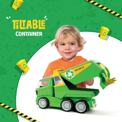 Funskool MOLTO Garbage Truck, Toy Truck, Nesting & Stackable Toy for Kids Ages 2 Years & Up