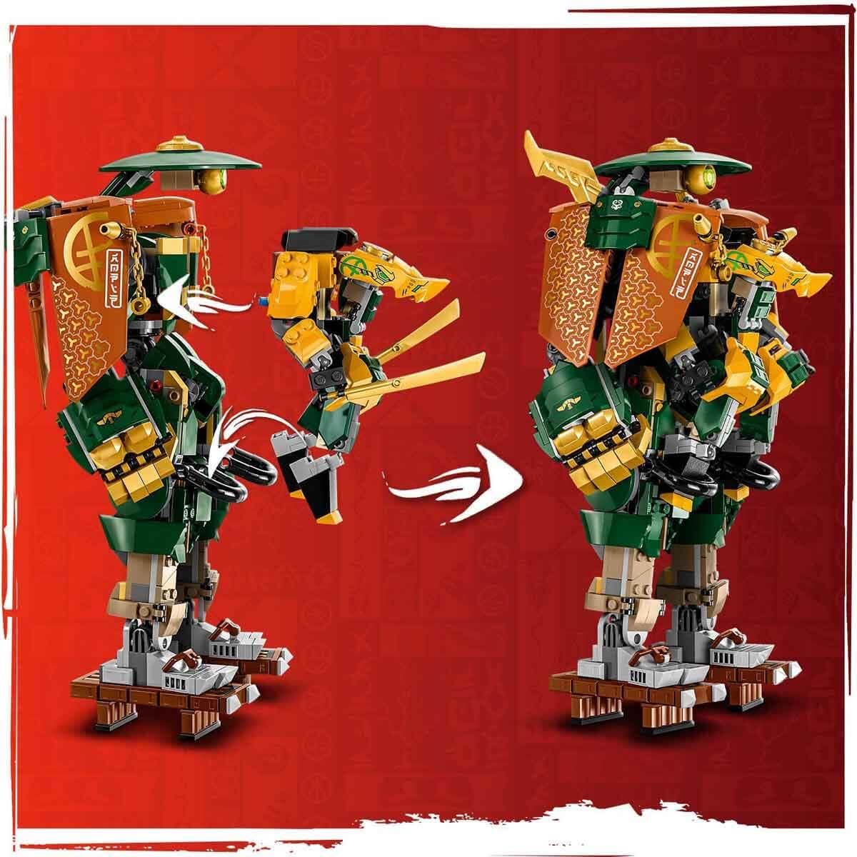LEGO Ninjago Lloyd and Arin’s Ninja Team Mechs Building Kit For Ages 9+