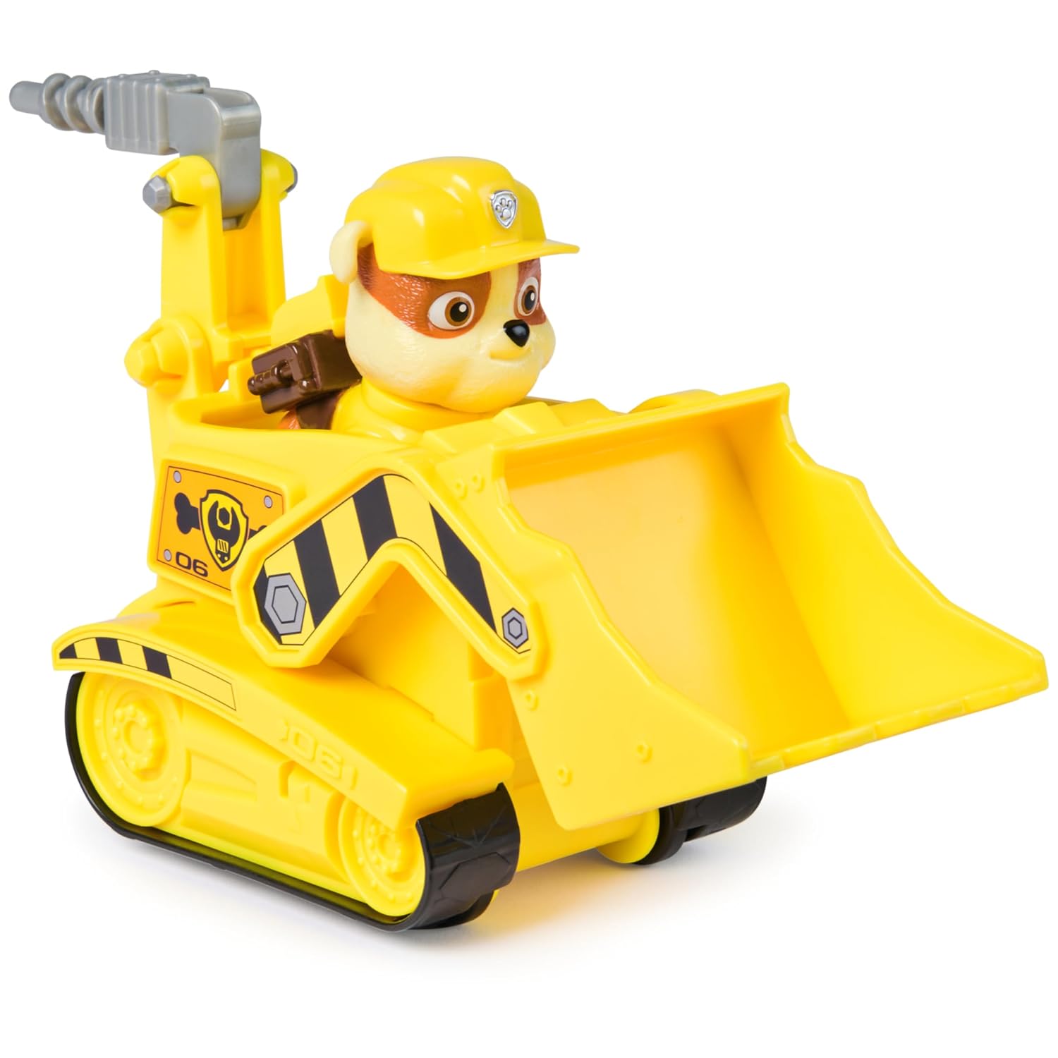 Paw Patrol Rubble Bulldozer Construction Vehicle with Removable Rubble Action Figures for Kids Ages 3+