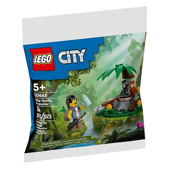 LEGO City Baby Gorilla Encounter Buildind Kit For Ages 5+