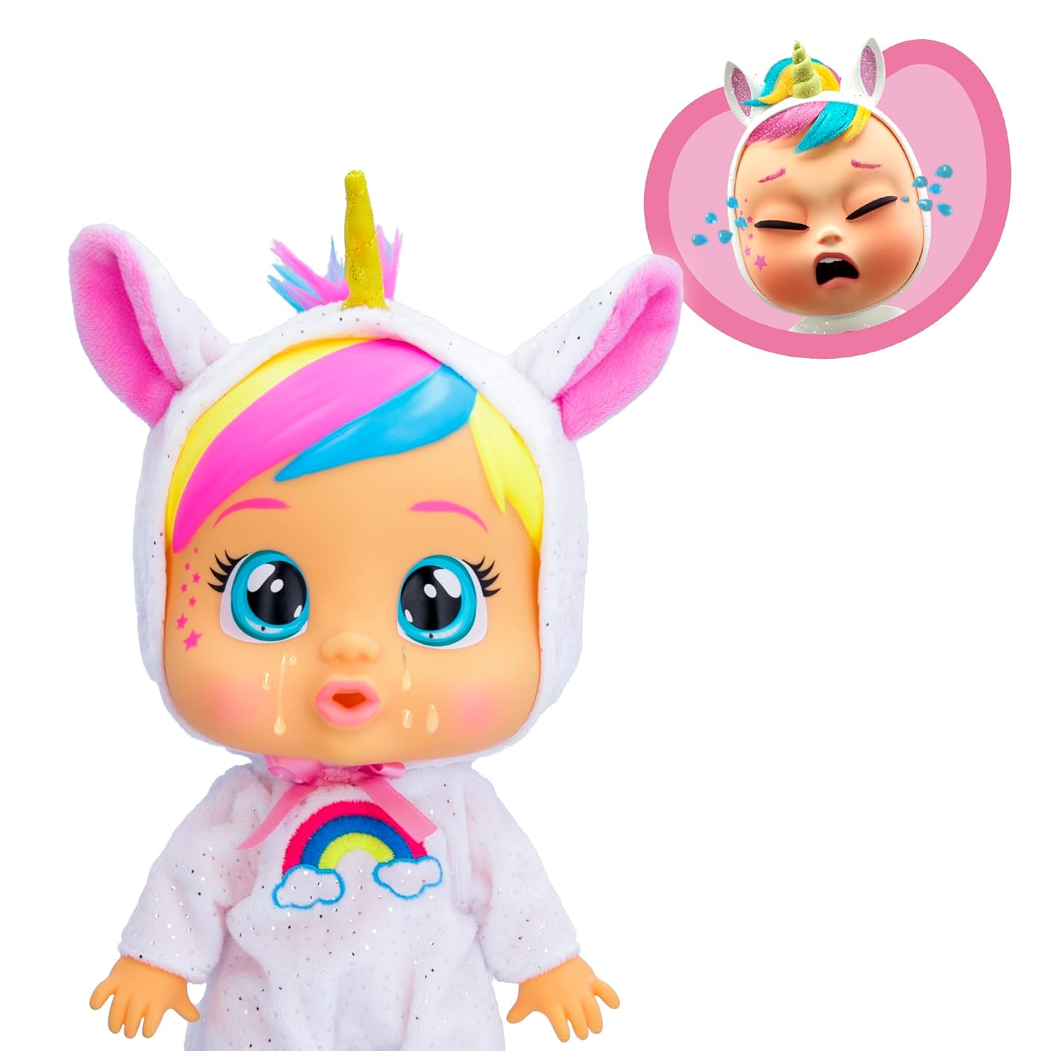Cry Babies 11'' Loving Care Fantasy Dreamy Doll With Tears And Sounds Feature For Baby And Toddlers Ages 18 Months And Up