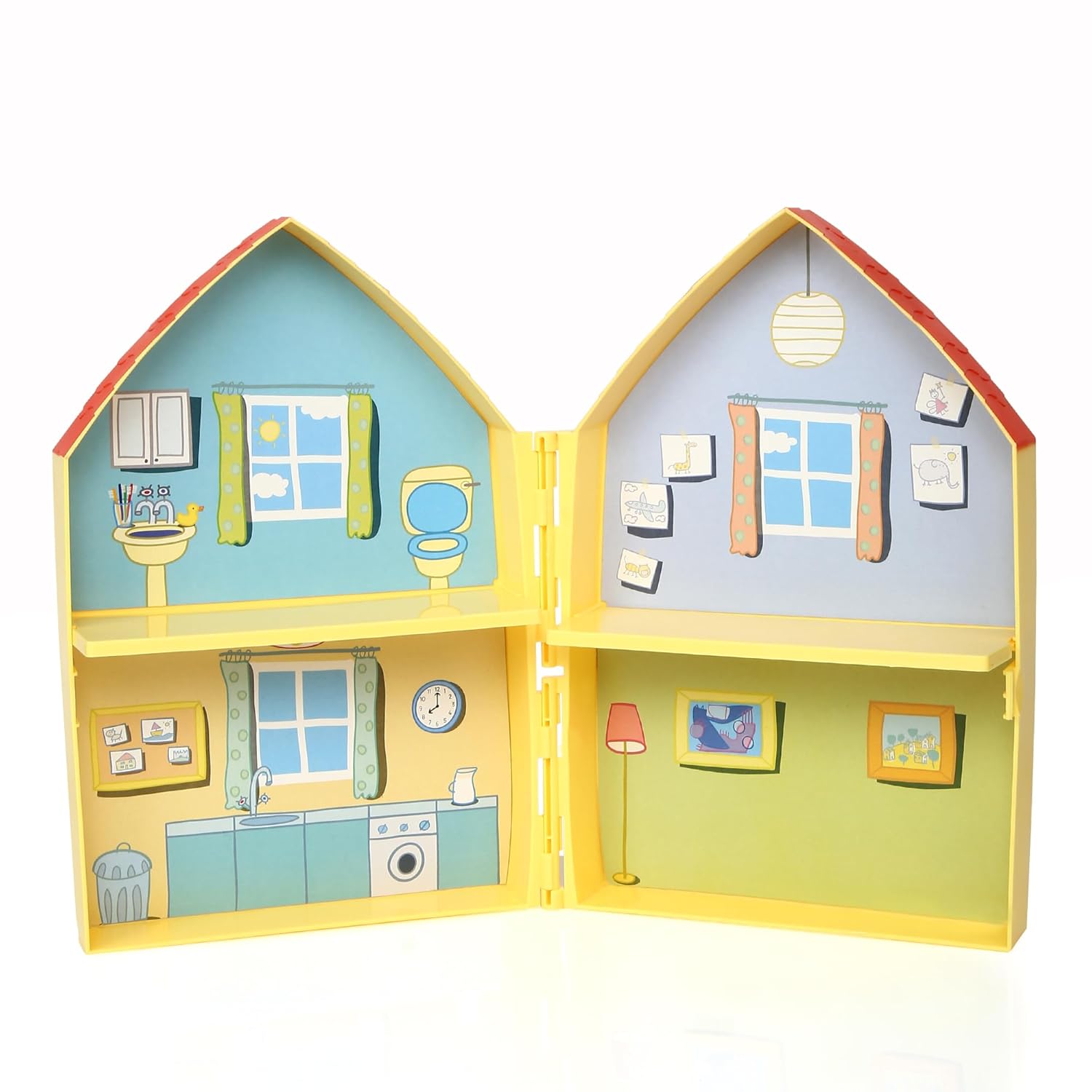 PEPPA PIG Family House Playset, Includes Peppa's and George Figures, House Set and Other Fun Accessories, Preschool Toy for Girls and Boys Ages 3 and Up