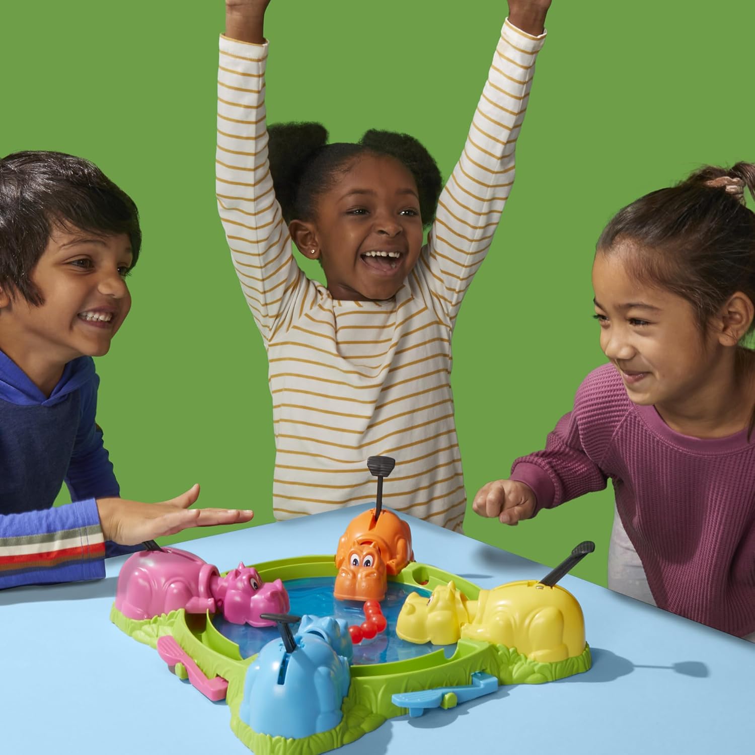 Hasbro Gaming Hungry Hippos Refresh 2 to 4 Players Board Game For Ages 4+