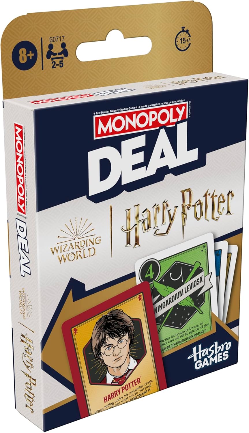 Monopoly Deal Harry Potter Edition Card Game | Quick-Playing Card Game | Fun Games For Families And Kids | Ages 8 And Up