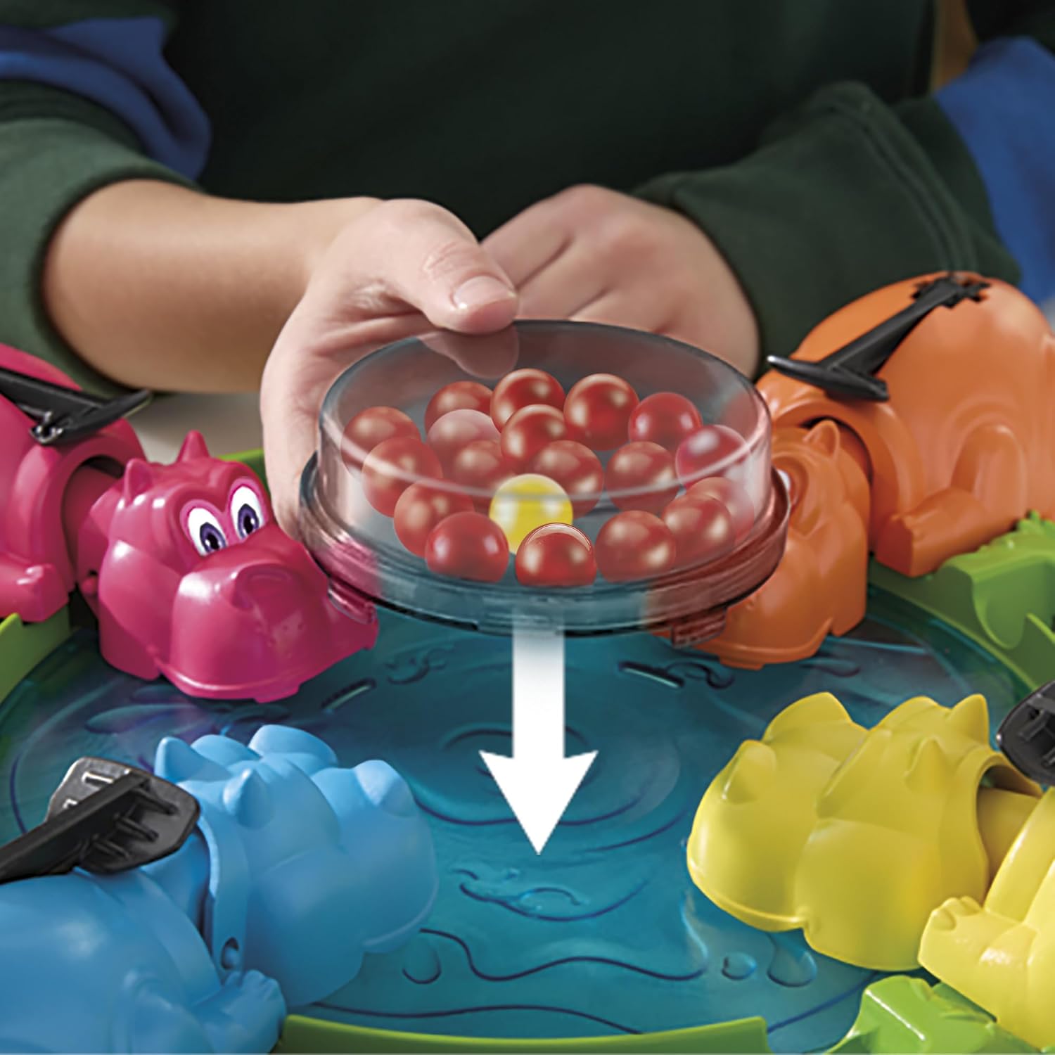 Hasbro Gaming Hungry Hippos Refresh 2 to 4 Players Board Game For Ages 4+