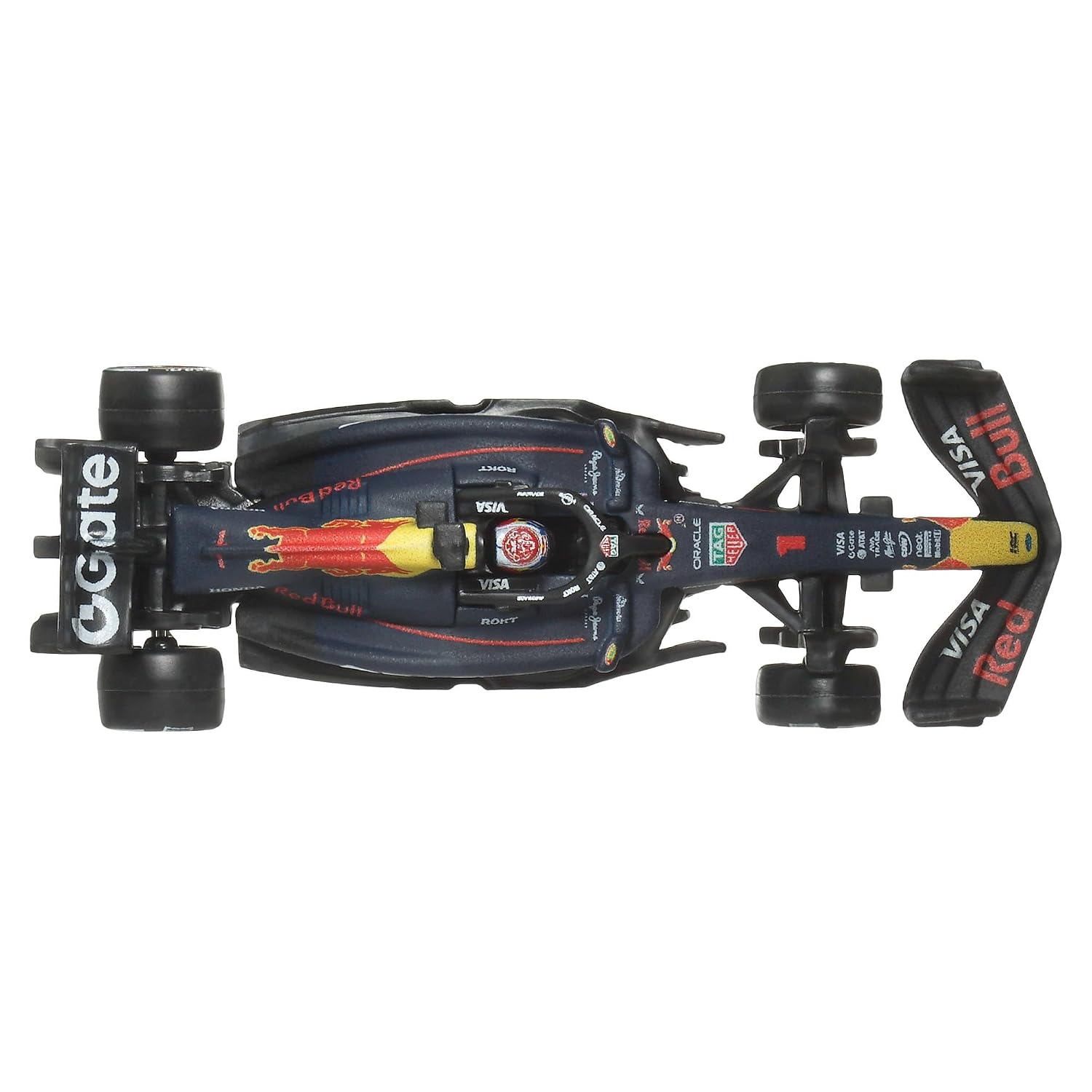 Hot Wheels Race Team Oracle RED Bull (#1) 1:64 Scale Premium Die-Cast Formula 1 Collectible Toy Race Car with Real Riders Tires & Metal/Metal Body & Chassis for Collectors