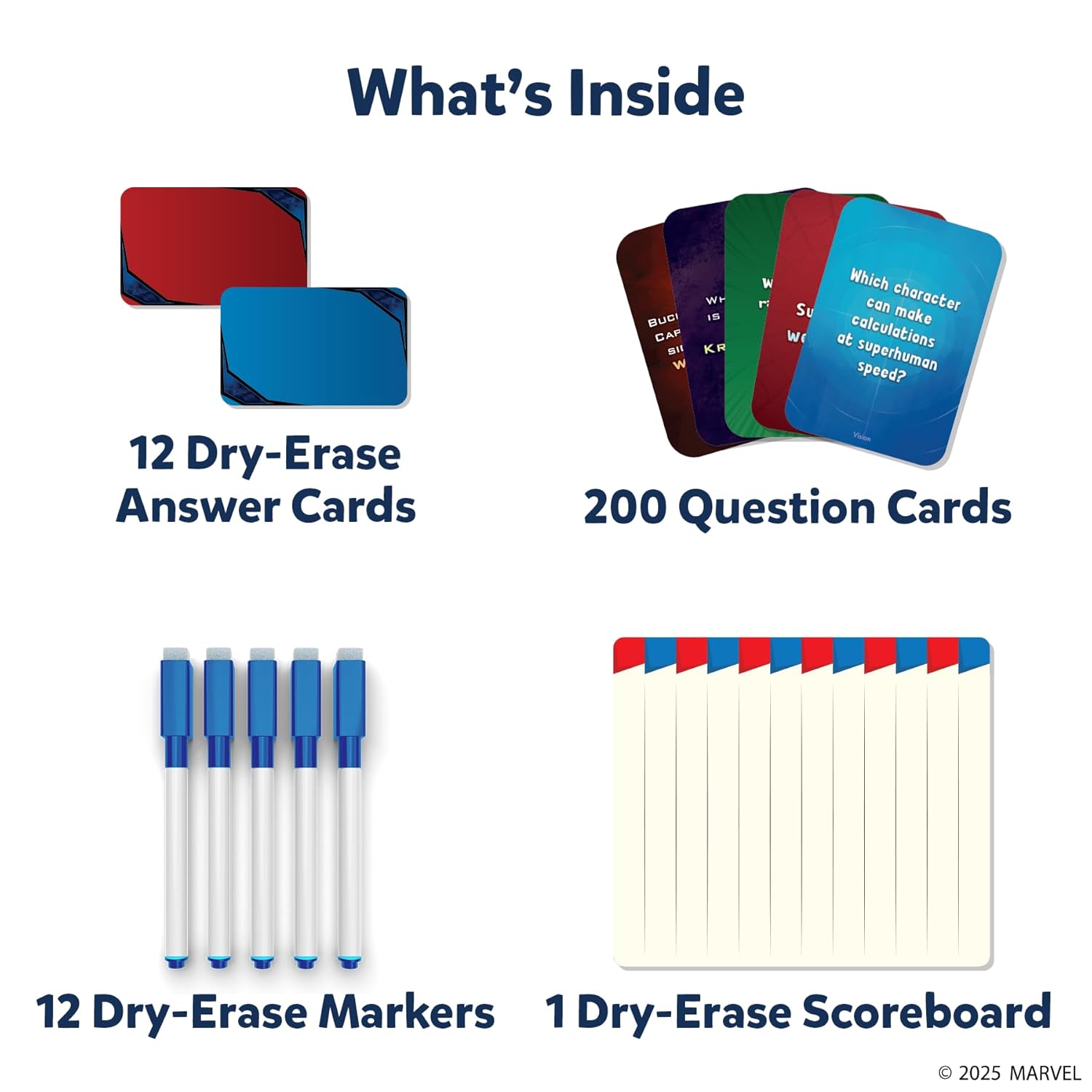 Skillmatics Card Game - Who Knows Marvel Best, Family Party Game For Ages 8+
