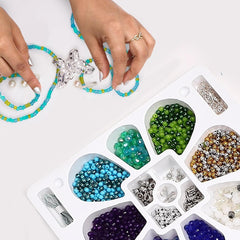 FLO Toys Beads Of Beauty: Scarlet Blue Diy Fashion Kit For Kids Ages 8+