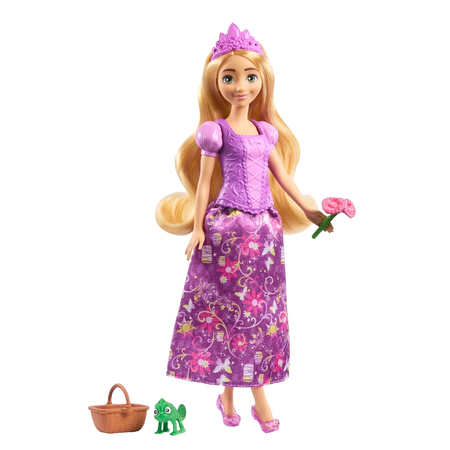 Disney Princess 2-In-1 Stories Rapunzel Fashion Doll With 2 Snap-On Bodices, 2 Skirts & 9 Accessories For Kids Ages 3+