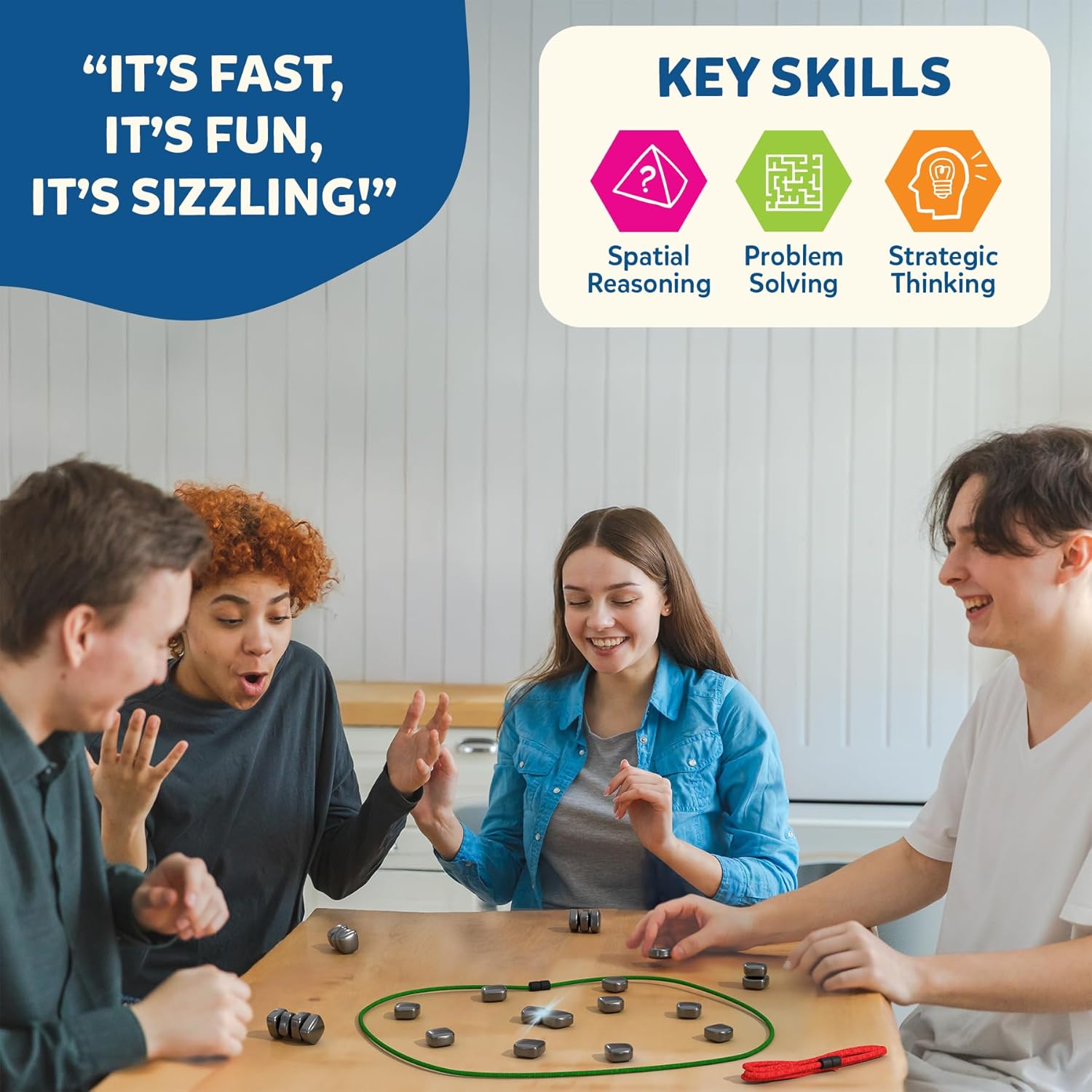 Skillmatics Sizzle - Classic Magnetic Attraction Strategy Game For Ages 15+
