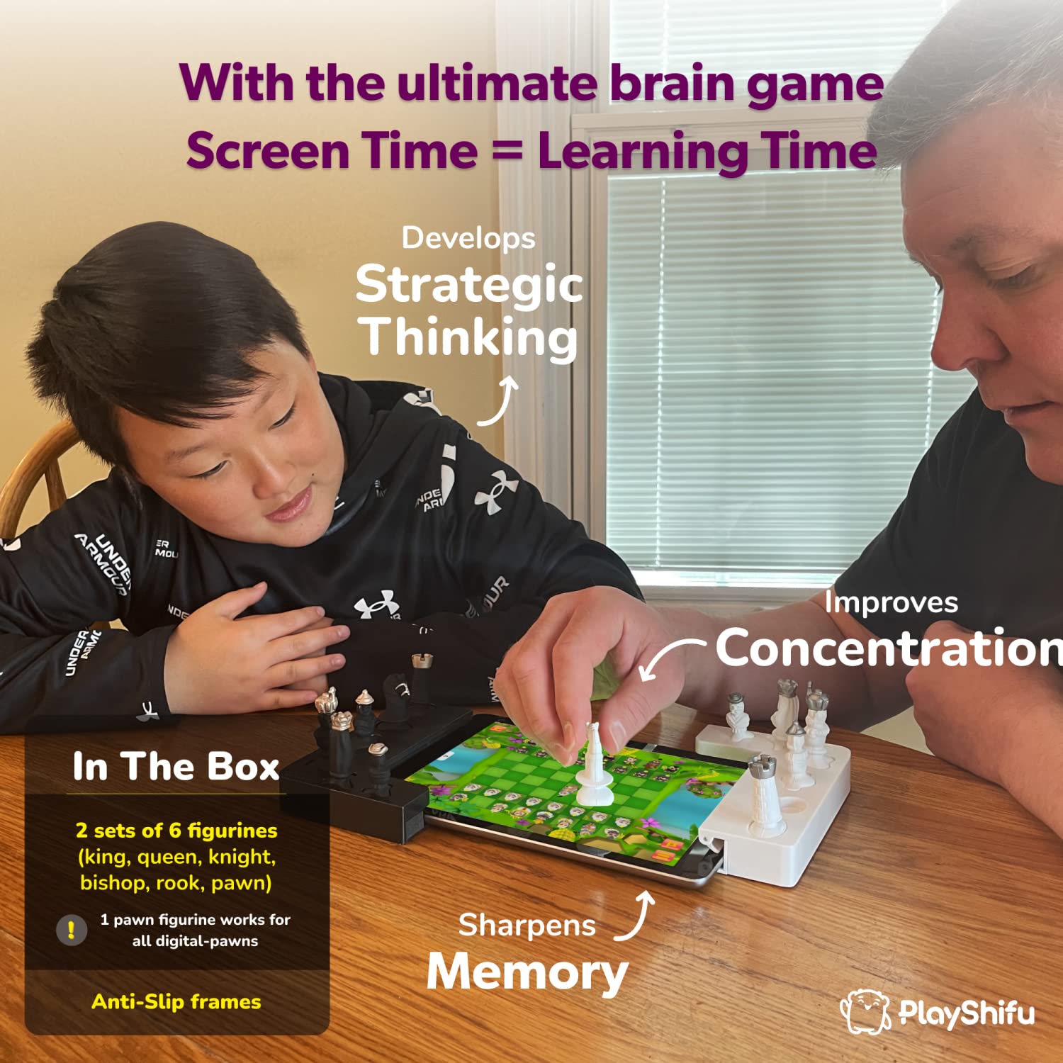 PlayShifu Tacto Chess - Interactive Chess Board Game for Kids Ages 6 Years & Up (Tablet Not Included)