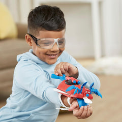 Marvel Mech Strike Mechasaurs Spider-Man Arachno NERF Blaster with 3 Darts for Kids Ages 5 Years and Up