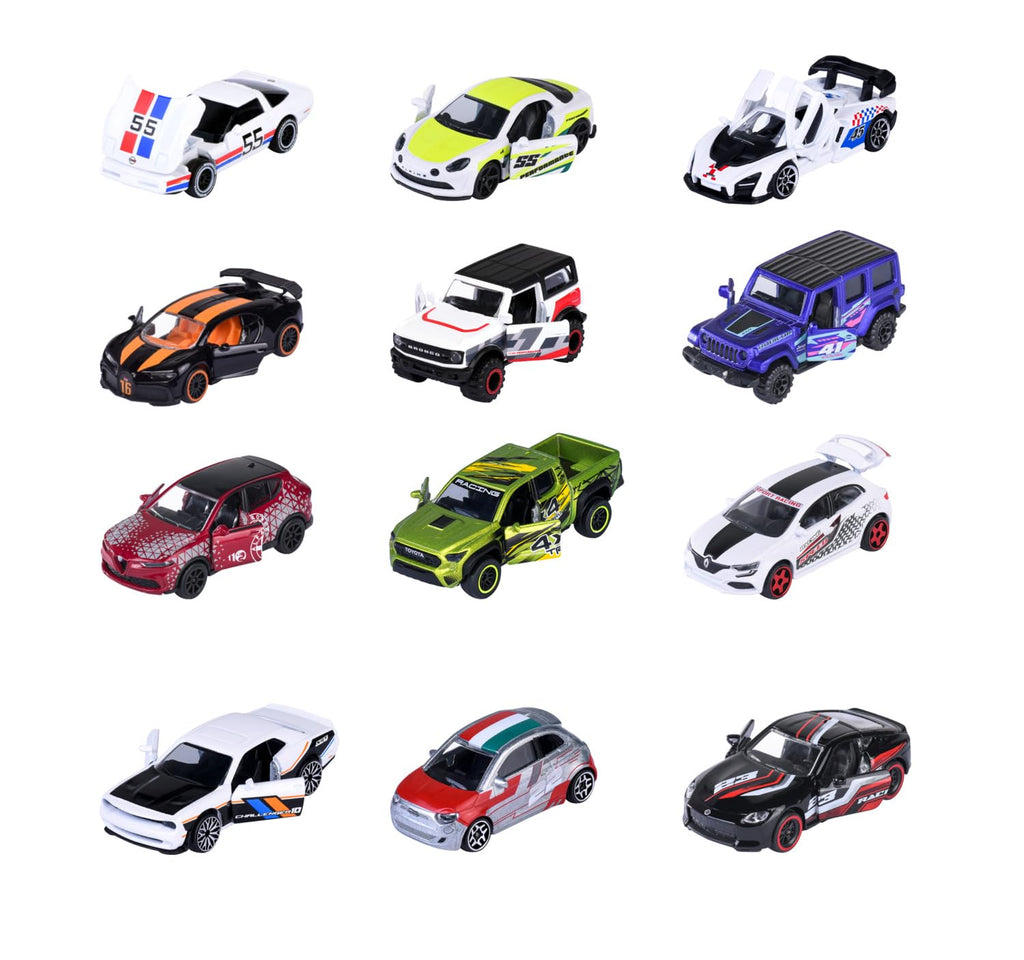 Majorette Auto Racing Premium - Metal Toy Car with Freewheel, Suspension &amp; Opening Parts for Kids &amp; Collectors Styles &amp; Design May Vary - Only 1 Model Included