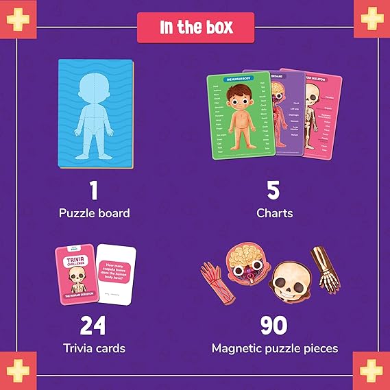 Bloomingo The Human Body Puzzles for Kids | My Human Body
