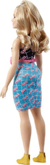 Barbie Fashionistas Curvy Blonde Doll In Girl Power Outfit #202 for Kids Ages 3+ (HPF78)