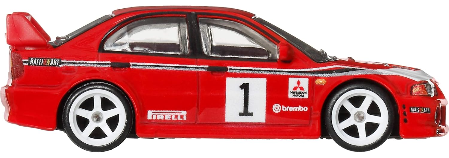 Hot Wheels Car Culture 1:64 Scale Premium Thrill Climbers 2026 Mitsubishi Lancer Evolution VI Toy Car for Ages 4+