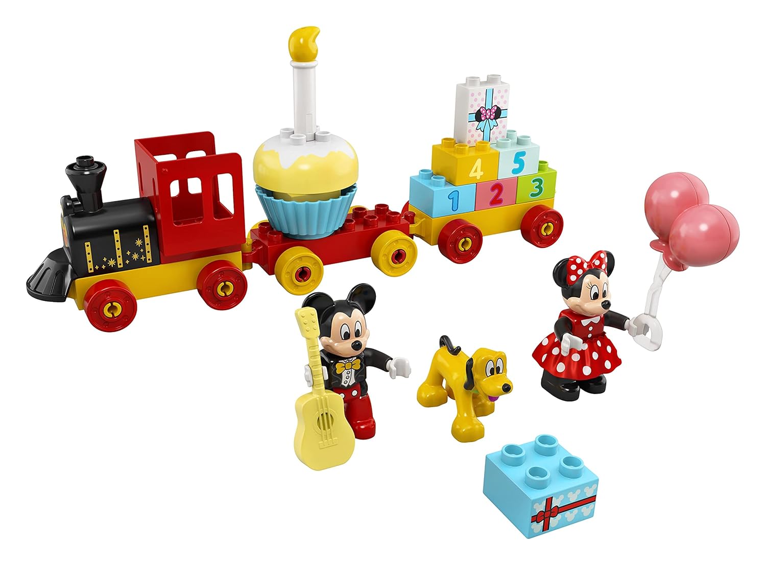 LEGO Duplo Disney Mickey Minnie Birthday Train Building Kit For Ages 2+