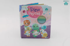 Booktopus Touch and Feel Board Book - Dino Day Out Sensory Book for Toddlers - Textured Baby Books for 4+